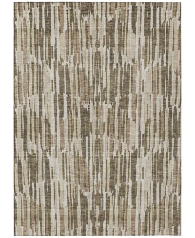 Addison Chantille Machine Washable Acn739 5'x7'6" Area Rug In Mocha