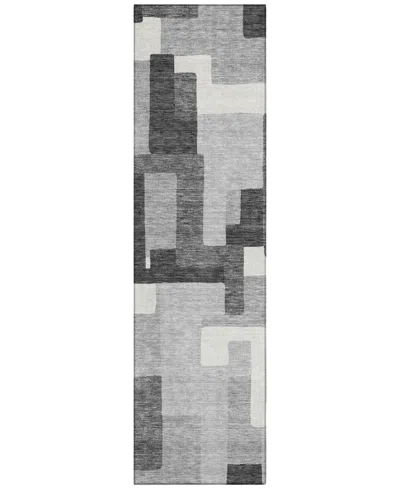 Addison Chantille Acn740 2'3"x7'6" Runner Area Rug In Gray