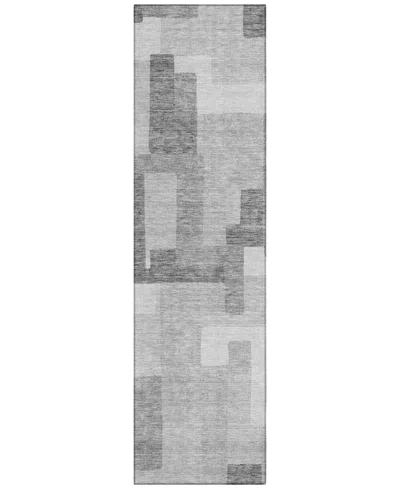 Addison Chantille Acn740 2'3"x7'6" Runner Area Rug In Silver