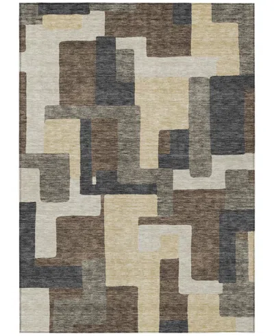 Addison Chantille Acn740 5'x7'6" Area Rug In Chocolate