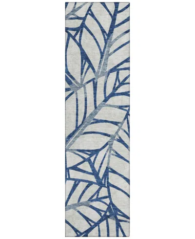 Addison Chantille Acn741 2'3"x7'6" Runner Area Rug In Navy