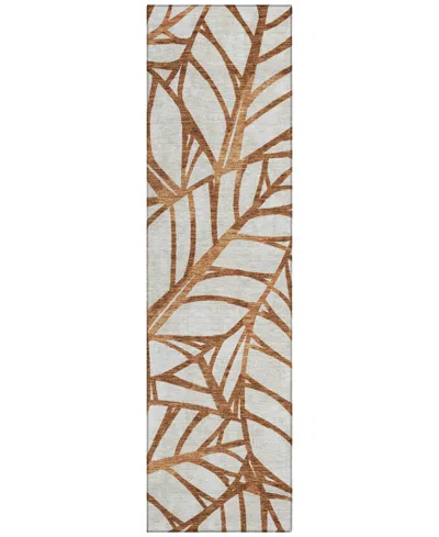 Addison Chantille Acn741 2'3"x7'6" Runner Area Rug In Paprika