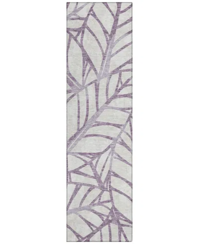 Addison Chantille Acn741 2'3"x7'6" Runner Area Rug In Purple