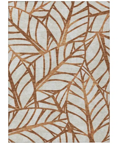 Addison Chantille Acn741 5'x7'6" Area Rug In Paprika