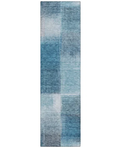 Addison Chantille Acn742 2'3"x7'6" Runner Area Rug In Denim