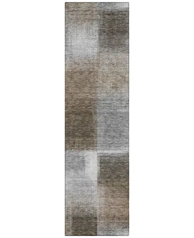 Addison Chantille Acn742 2'3"x7'6" Runner Area Rug In Silver