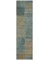 Addison Chantille Acn742 2'3"x7'6" Runner Area Rug In Teal
