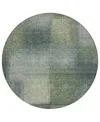 Addison Chantille Acn742 8'x8' Round Area Rug In Olive