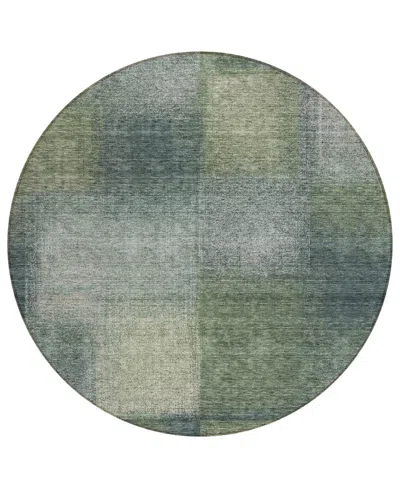 Addison Chantille Acn742 8'x8' Round Area Rug In Olive