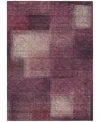 Addison Chantille Machine Washable Acn742 9'x12' Area Rug In Plum