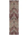 Addison Chantille Acn743 2'3"x7'6" Runner Area Rug In Burgundy