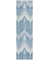 Addison Chantille Acn743 2'3"x7'6" Runner Area Rug In Denim