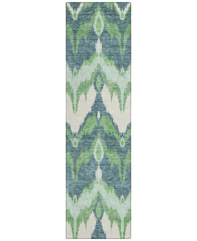 Addison Chantille Acn743 2'3"x7'6" Runner Area Rug In Green