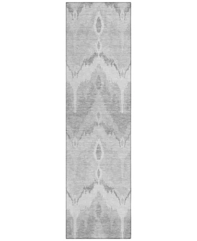 Addison Chantille Acn743 2'3"x7'6" Runner Area Rug In Silver
