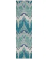 Addison Chantille Acn743 2'3"x7'6" Runner Area Rug In Teal