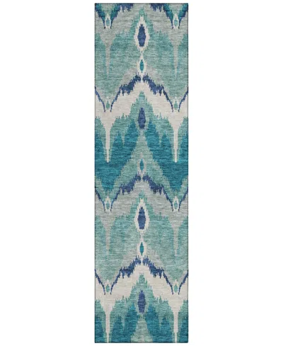 Addison Chantille Acn743 2'3"x7'6" Runner Area Rug In Teal