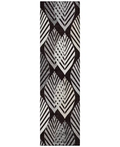Addison Chantille Acn744 2'3"x7'6" Runner Area Rug In Black