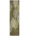 Addison Chantille Acn744 2'3"x7'6" Runner Area Rug In Olive