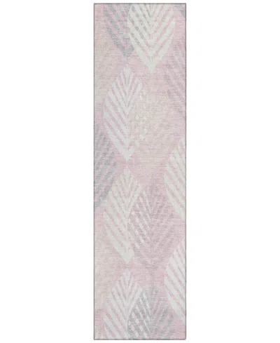 Addison Chantille Acn744 2'3"x7'6" Runner Area Rug In Pink