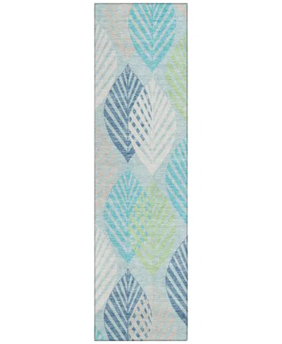 Addison Chantille Acn744 2'3"x7'6" Runner Area Rug In Teal