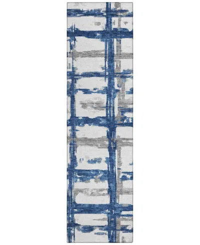 Addison Chantille Acn745 2'3"x7'6" Runner Area Rug In Navy