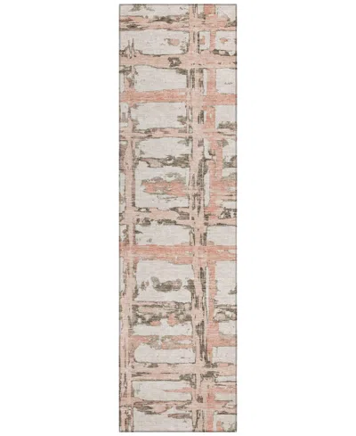 Addison Chantille Acn745 2'3"x7'6" Runner Area Rug In Pink