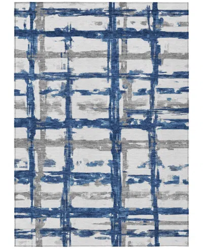 Addison Chantille Machine Washable Acn745 3'x5' Area Rug In Navy