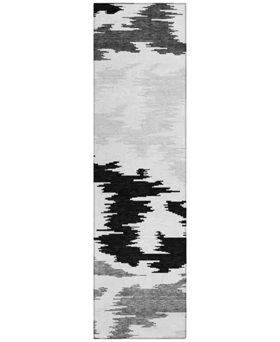 Addison Chantille Acn746 2'3"x7'6" Runner Area Rug In Black