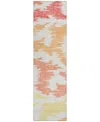 Addison Chantille Acn746 2'3"x7'6" Runner Area Rug In Coral