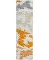 Addison Chantille Acn746 2'3"x7'6" Runner Area Rug In Orange