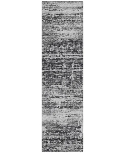 Addison Chantille Acn747 2'3"x7'6" Runner Area Rug In Black