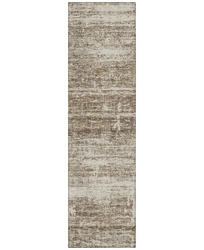 Addison Chantille Acn747 2'3"x7'6" Runner Area Rug In Brown