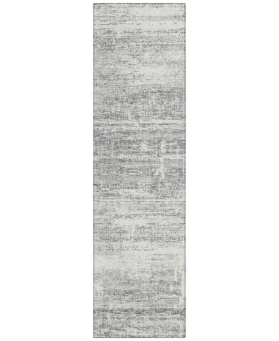 Addison Chantille Acn747 2'3"x7'6" Runner Area Rug In Silver