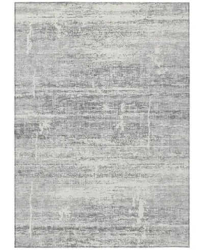 Addison Chantille Machine Washable Acn747 8'x10' Area Rug In Silver