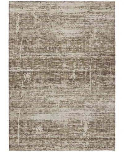 Addison Chantille Machine Washable Acn747 9'x12' Area Rug In Brown