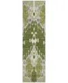 Addison Chantille Acn748 2'3"x7'6" Runner Area Rug In Olive