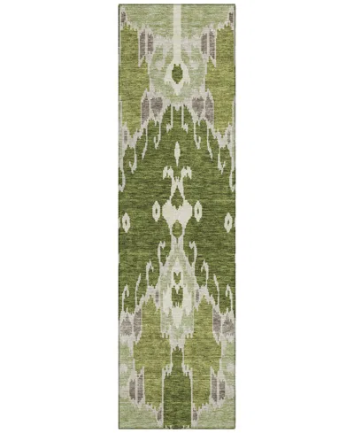 Addison Chantille Acn748 2'3"x7'6" Runner Area Rug In Olive