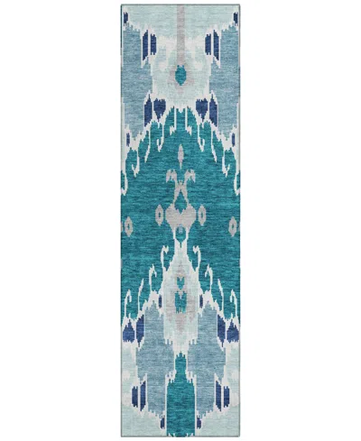 Addison Chantille Acn748 2'3"x7'6" Runner Area Rug In Teal