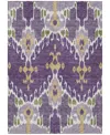 Addison Chantille Machine Washable Acn748 8'x10' Area Rug In Purple