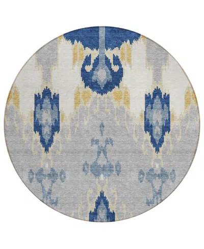 Addison Chantille Acn748 8'x8' Round Area Rug In Navy