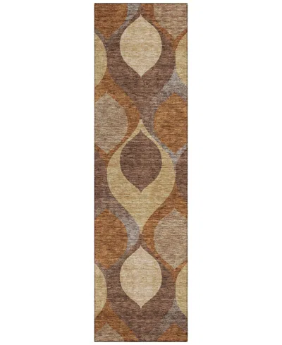 Addison Chantille Acn749 2'3"x7'6" Runner Area Rug In Copper