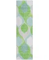 Addison Chantille Acn749 2'3"x7'6" Runner Area Rug In Lime