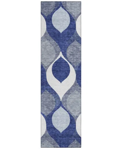 Addison Chantille Acn749 2'3"x7'6" Runner Area Rug In Navy