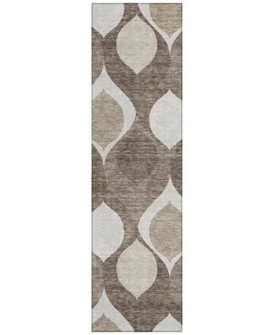 Addison Chantille Acn749 2'3"x7'6" Runner Area Rug In Taupe