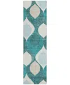 Addison Chantille Acn749 2'3"x7'6" Runner Area Rug In Teal