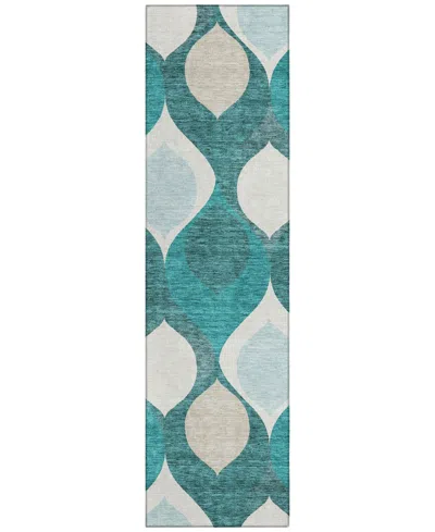 Addison Chantille Acn749 2'3"x7'6" Runner Area Rug In Teal