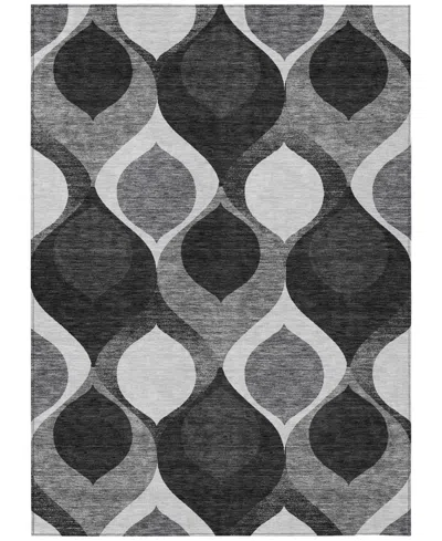 Addison Chantille Machine Washable Acn749 2'6"x3'10" Area Rug In Black