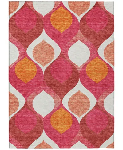Addison Chantille Acn749 5'x7'6" Area Rug In Pink