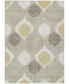 Addison Chantille Machine Washable Acn749 8'x10' Area Rug In Beige