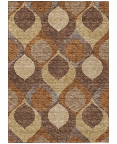 Addison Chantille Machine Washable Acn749 9'x12' Area Rug In Copper